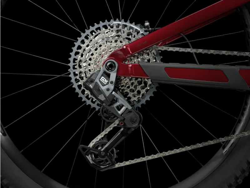 Trek Top Fuel 8 GX AXS Full Suspension Mountain Bike 2025 in Crimson-8